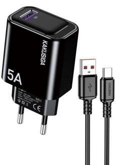 KAKUSIGA KSC-1664 Single-Port Private Model Charger Set (EU) Lightning