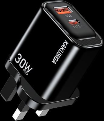 KAKUSIGA KSC-2211 PD30W + QC3.0 Private Mold Charger (UK)