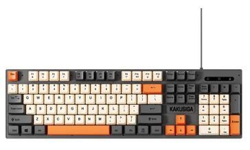 KAKUSIGA KSC-867 Tri-color Wired Keyboard (English Version)