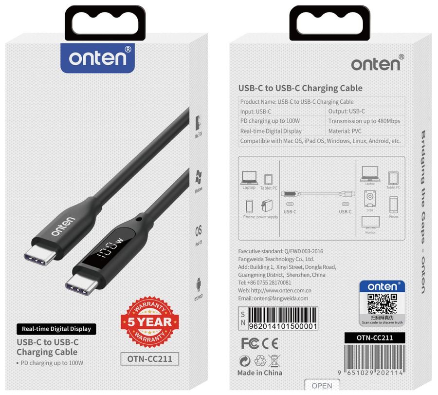 ONTEN OTN-CC211 CC cable