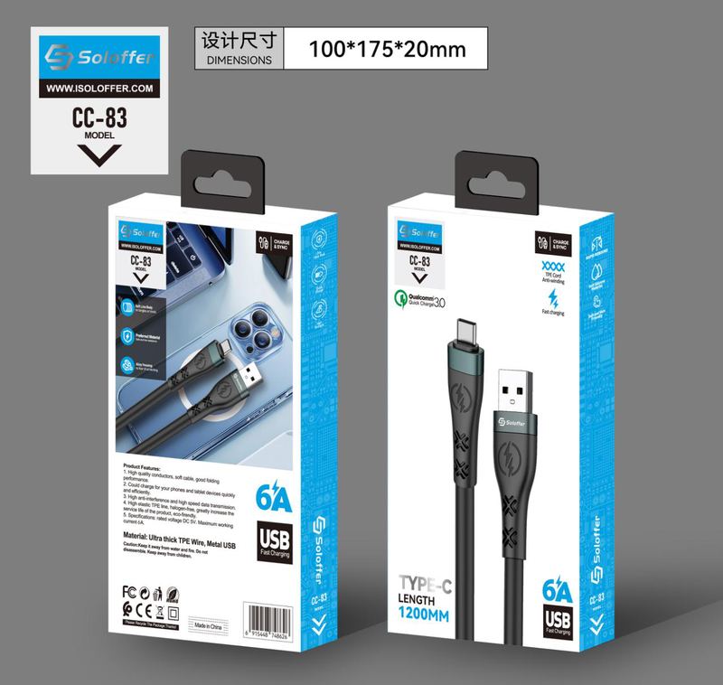 SOLOFFER CC83 V8 USB data cable